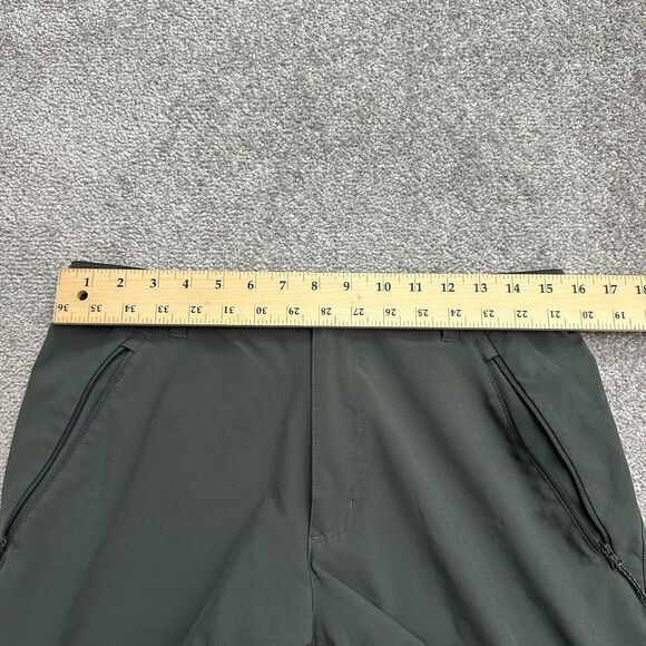 Columbia Washed Out Outdoor Shorts Mens 34/44 Gray Elastic Waist Zip Pocket Hike - Picture 5 of 12